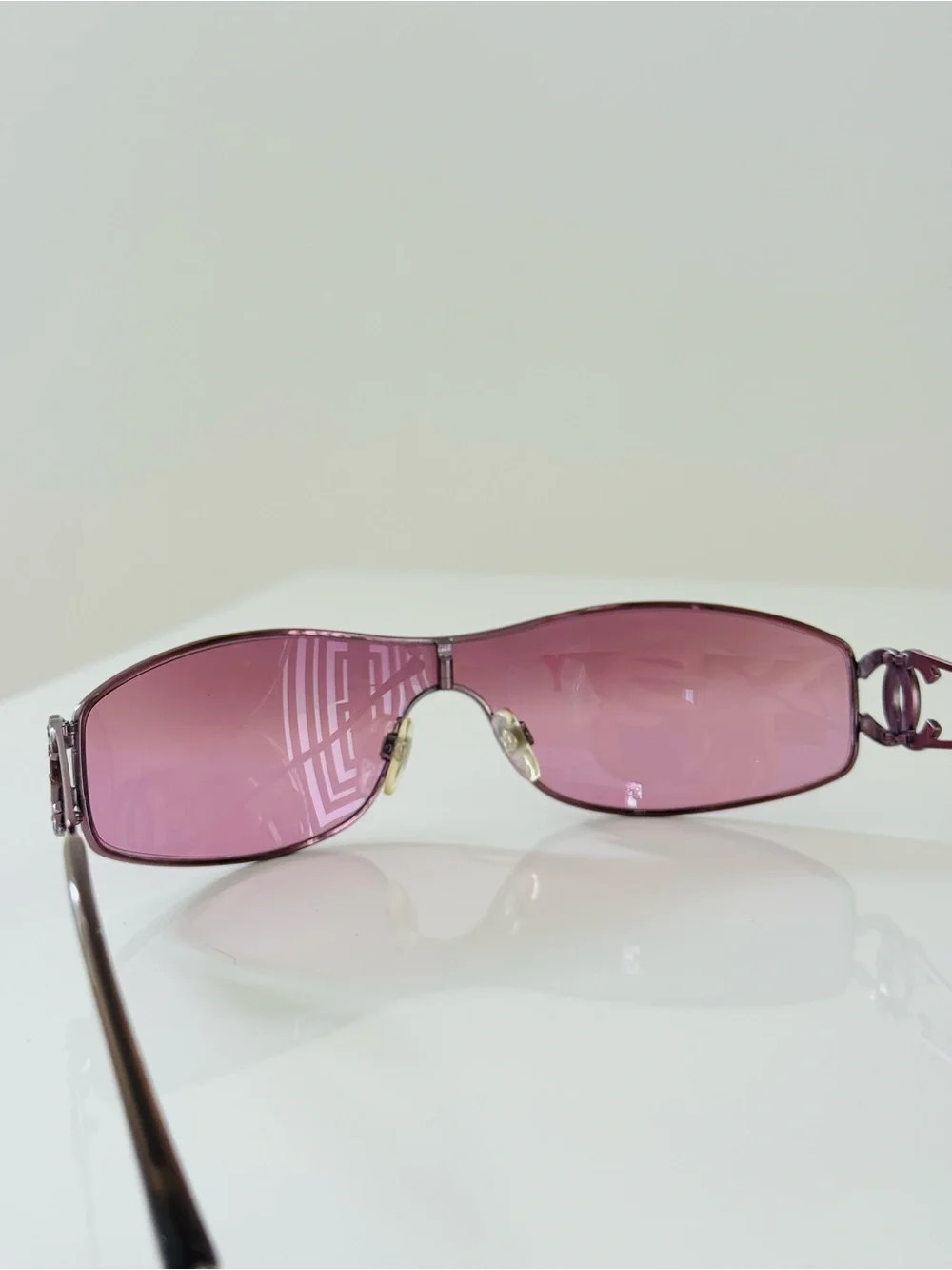 RARE 🍒 Vintage Authentic Chanel rhinestone CC sunglasses ✨